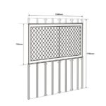 DODATKI ZA KOVINSKE HIŠKE GLOBEL KOMPLET OKEN 2 SREBRNA 124 X 75 X 178 CM (WLPF) - slika 5